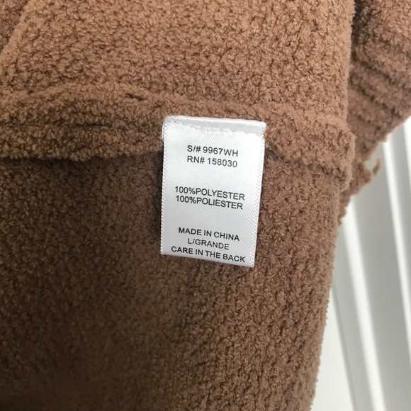 Stitch & Feather open front cardigan bishop sleeves camel color size large - Picture 8 of 14